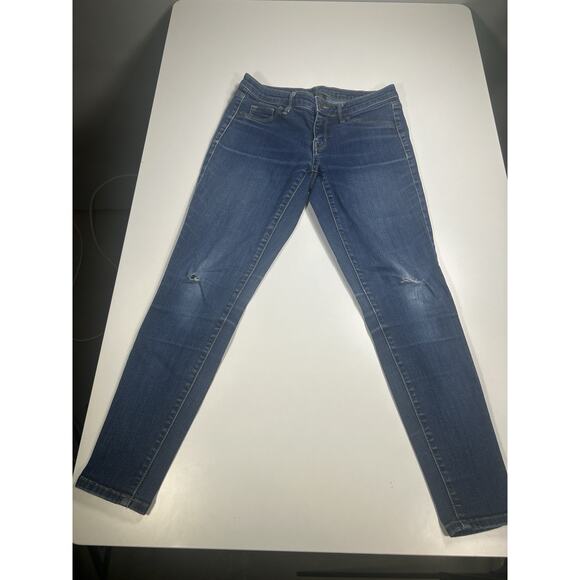 Mossimo Jegging Jeans Women’s 4/27 Blue Mid-Rise Jegging Power Stretch Ultra 2 - Picture 2 of 16